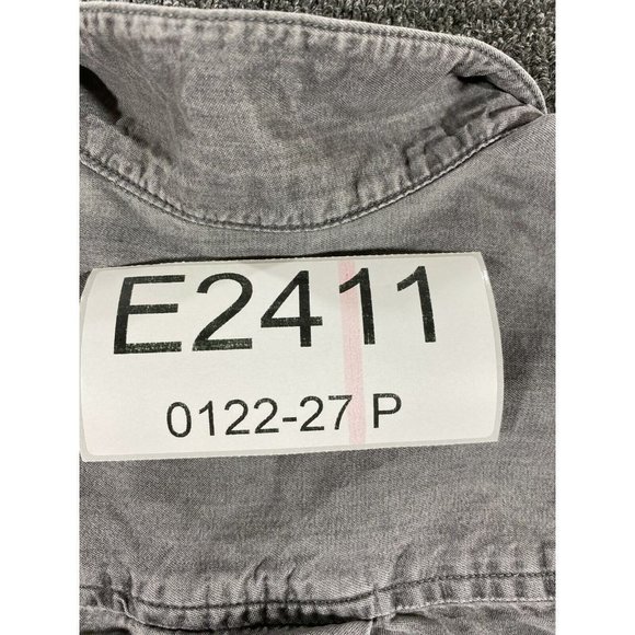 Zachs Girlfriend Button Up Shirt Womens Medium Gray Sleeveless Blouse Ladies M - Picture 10 of 11